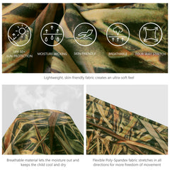 Youth UPF 50+ Hunting Hoodie Shirt with Neck Gaiter FS02Y