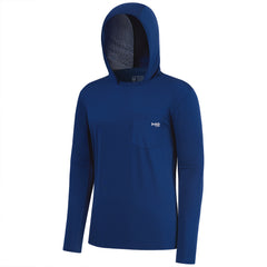 M’s UPF 50+ Long Sleeve Fishing Hoodie Shirts with Pocket FS34M