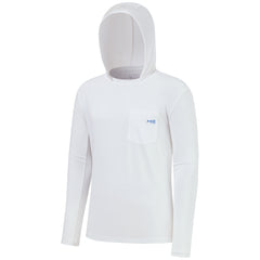 M’s UPF 50+ Long Sleeve Fishing Hoodie Shirts with Pocket FS34M