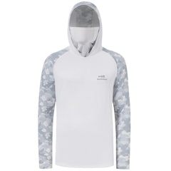 M’s UPF 50+ Camo Sleeve Hoodie Shirt with Neck Gaiter