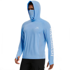 Men’s UPF 50+ Graphic Hoodie with Mask FS47M