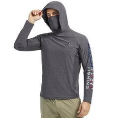 Men’s UPF 50+ Graphic Hoodie with Mask FS47M