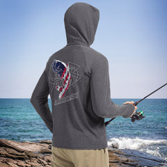 Men’s UPF 50+ Graphic Hoodie with Mask FS47M