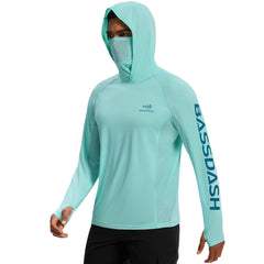 Men’s UPF 50+ Graphic Hoodie with Mask FS47M
