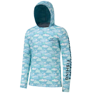 Men’s UPF 50+ Camo Fishing Hooded Shirts FS50M