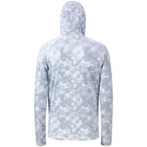 Men’s Hooded UPF 50+ Camo Fishing Shirts with Mask FS50M