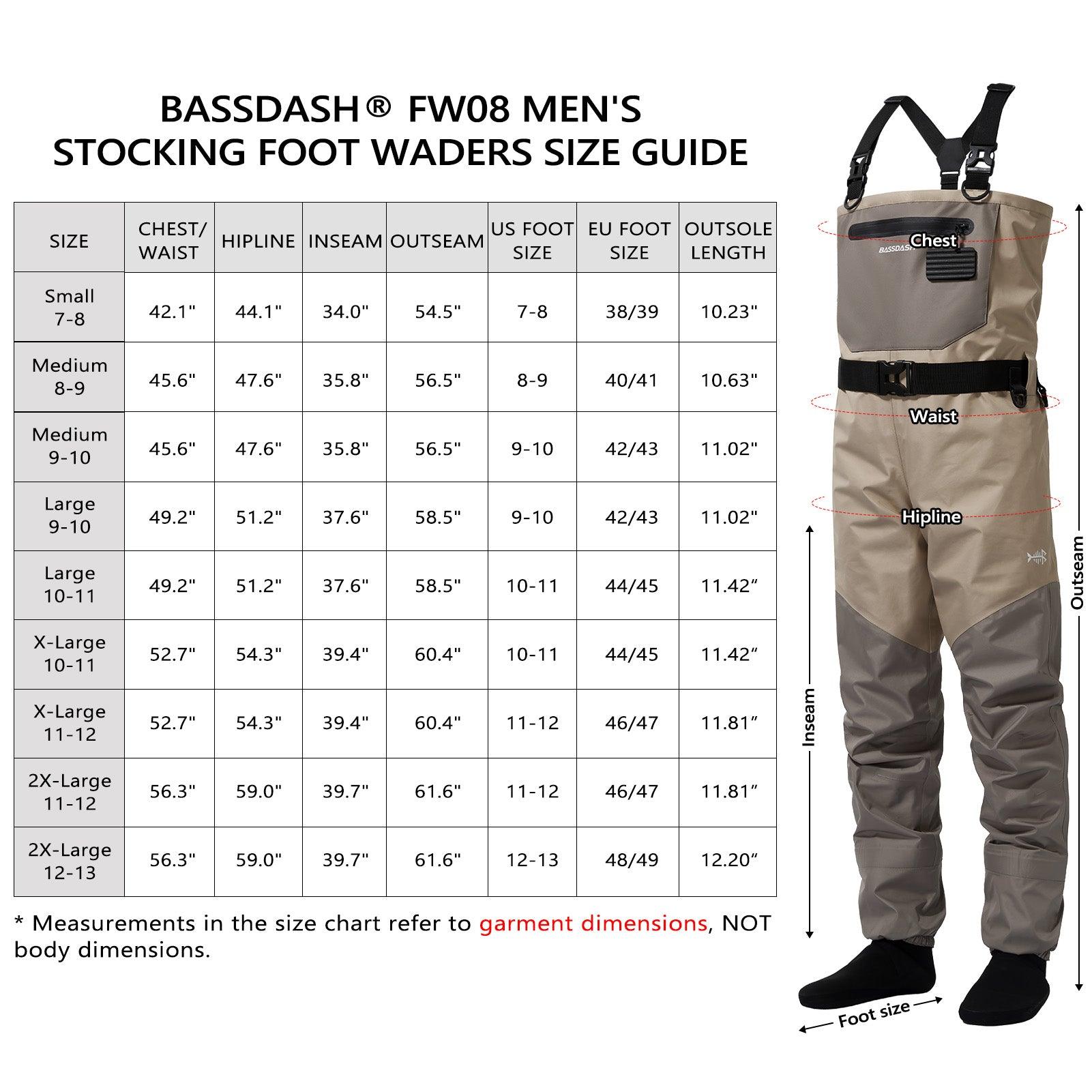 How To Size Waders Men’s Breathable Chest Waders Fly Fishing Waders Stocking Foot