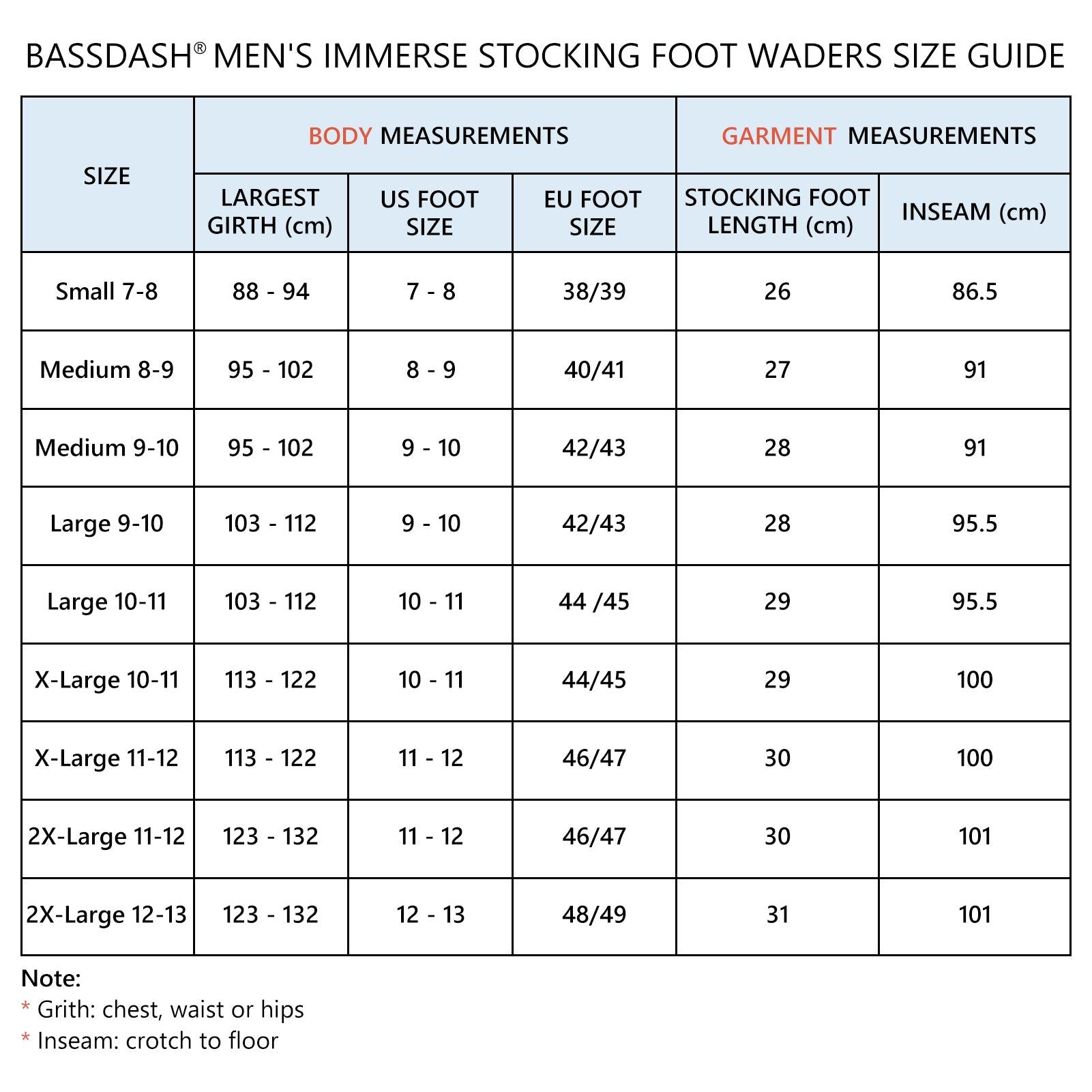 IMMERSE Men’s Tan/Dun Chest Breathable Waders Stocking Foot - Bassdash