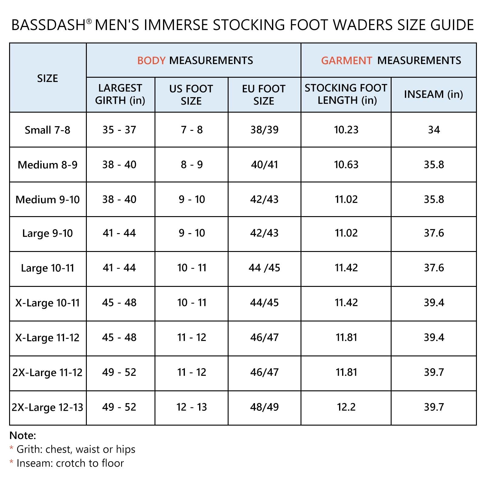 IMMERSE Men’s Tan/Dun Chest Breathable Waders Stocking Foot - Bassdash