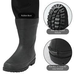 Men’s Neoprene Waders with Rubber Boots - Bassdash