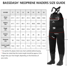 Men’s Neoprene Waders with Rubber Boots