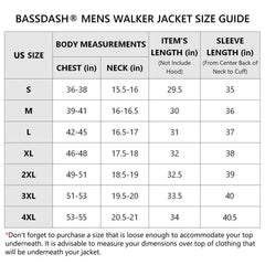Men’s Insulated Waterproof Fishing Hunting Jackets Walker Silent Winter Coat