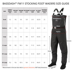 Men’s Breathable Chest Wader Stocking Foot FW11