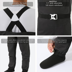Men’s Breathable Chest Wader Stocking Foot FW11