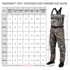 Men’s Breathable Chest Wader Stocking Foot FW11