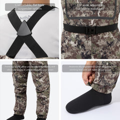 Men’s Breathable Chest Wader Stocking Foot FW11