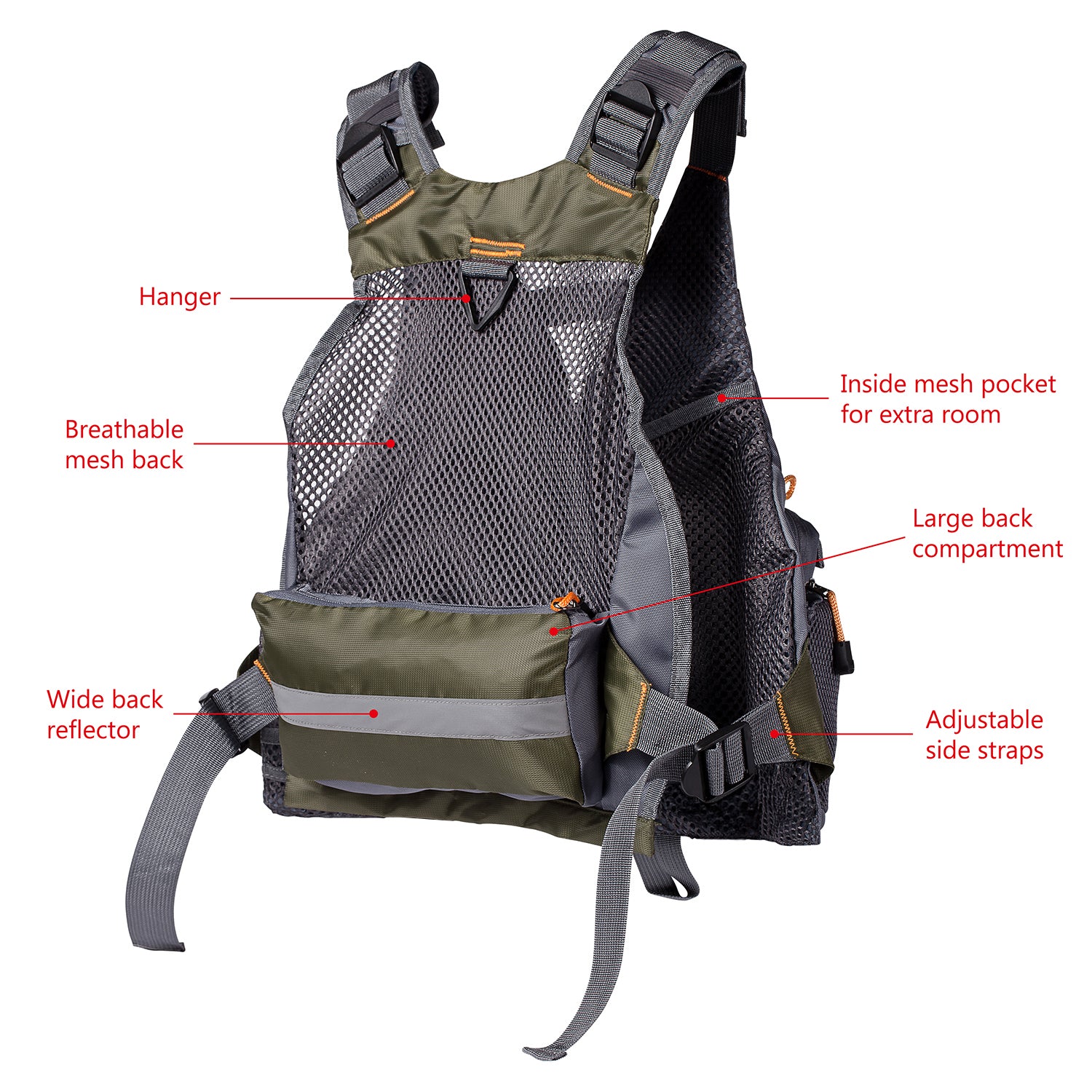 Classic Fishing Vest for Men Women | Bassdash Fishing
