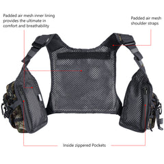 FV08 Ultra Lightweight Fishing Vest for Men Women