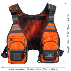 FV08 Ultra Lightweight Fishing Vest for Men Women