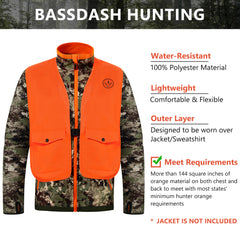 Unisex Blaze Orange Hunting Vest FV18