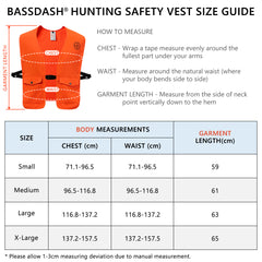Unisex Blaze Orange Hunting Vest FV18