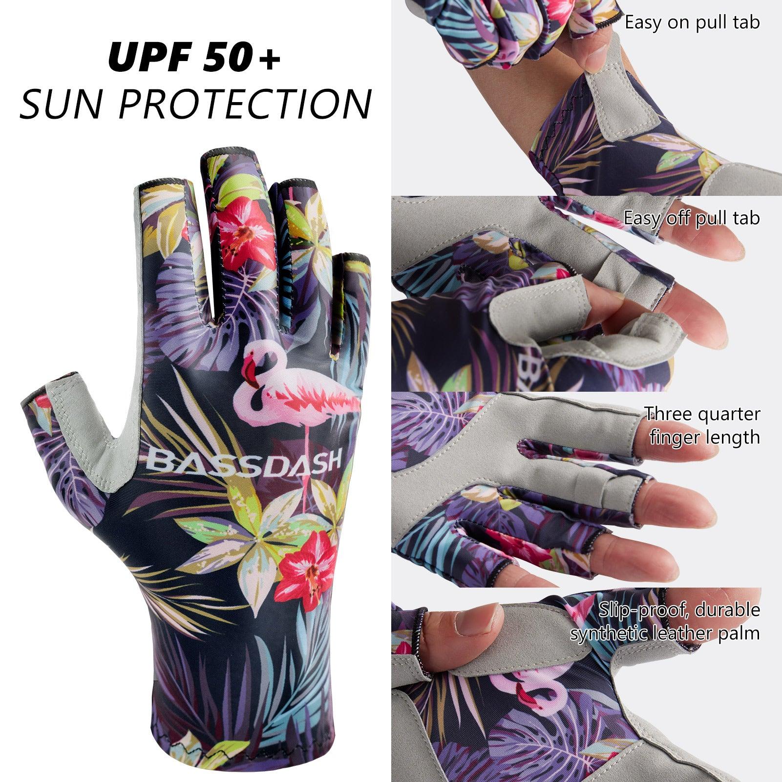 Fishing Gloves, UPF50+ Fishing Gloves UV Protection Gloves, Lycra  Breathable Non-Slip Microfiber Leather FabricFishing Glove, Sun Protection  Gloves