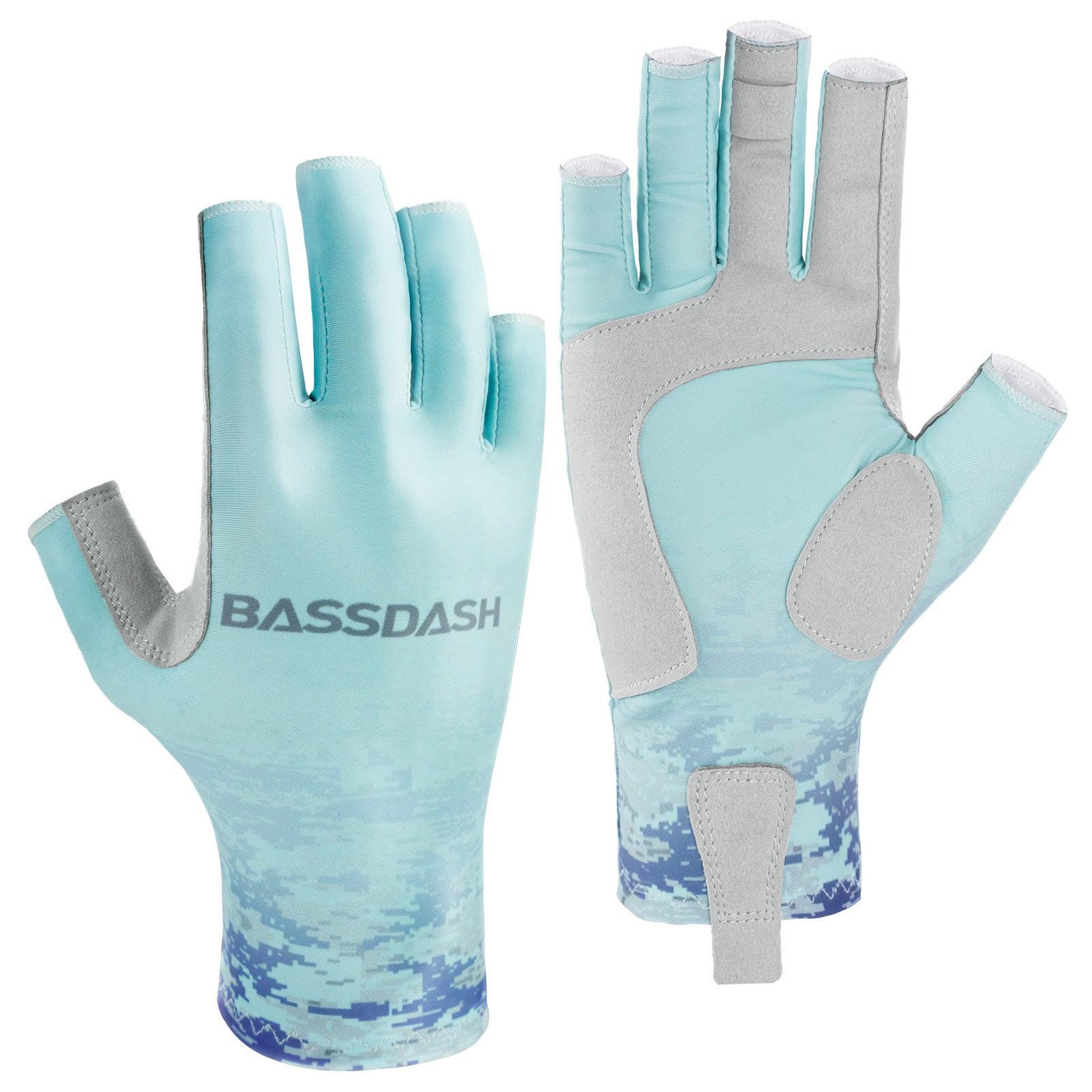 BASSDASH ALTIMATE UPF 50+ Women’s Fishing Gloves UV Sun Protection  Fingerless Gloves for Kayaking Paddling Hiking Cycling Driving Shooting  Training