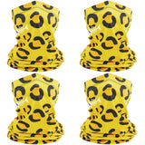 Kids’ Sun Protection Cartoon Print Neck Gaiter 4pcs/pack