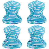 Kids’ Sun Protection Cartoon Print Neck Gaiter 4pcs/pack