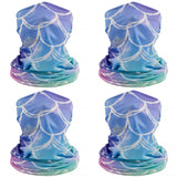 Kids’ Sun Protection Cartoon Print Neck Gaiter 4pcs/pack