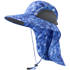 Unisex UPF 50+ Water Resistant Sun Hat with Neck Flap FH06