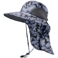 Unisex UPF 50+ Water Resistant Sun Hat with Neck Flap FH06