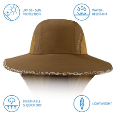 Unisex UPF 50+ Water Resistant Sun Hat with Neck Flap FH06