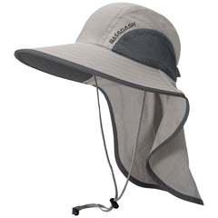 Unisex UPF 50+ Water Resistant Sun Hat with Neck Flap FH06