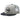 Unisex Flat Brim Trucker Cap - Heather Grey and Black1 - Bassdash