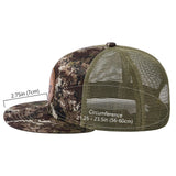Unisex Flat Brim Trucker Cap - Grunge Camo3 - Bassdash