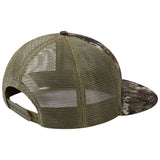 Unisex Flat Brim Trucker Cap - Grunge Camo4 - Bassdash
