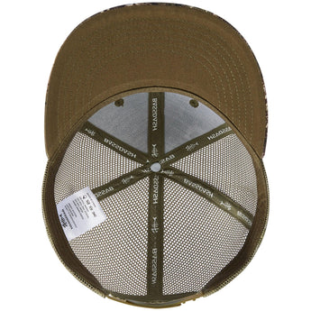 Unisex Flat Brim Trucker Cap - Grunge Camo5 - Bassdash