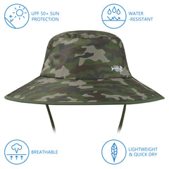 Unisex UPF 50+ Sun Hat with Face Cover & Neck Flap FH09