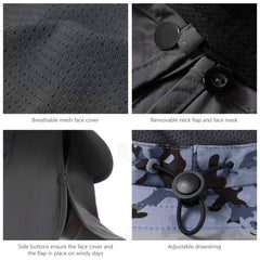 Unisex UPF 50+ Sun Hat with Face Cover & Neck Flap FH09