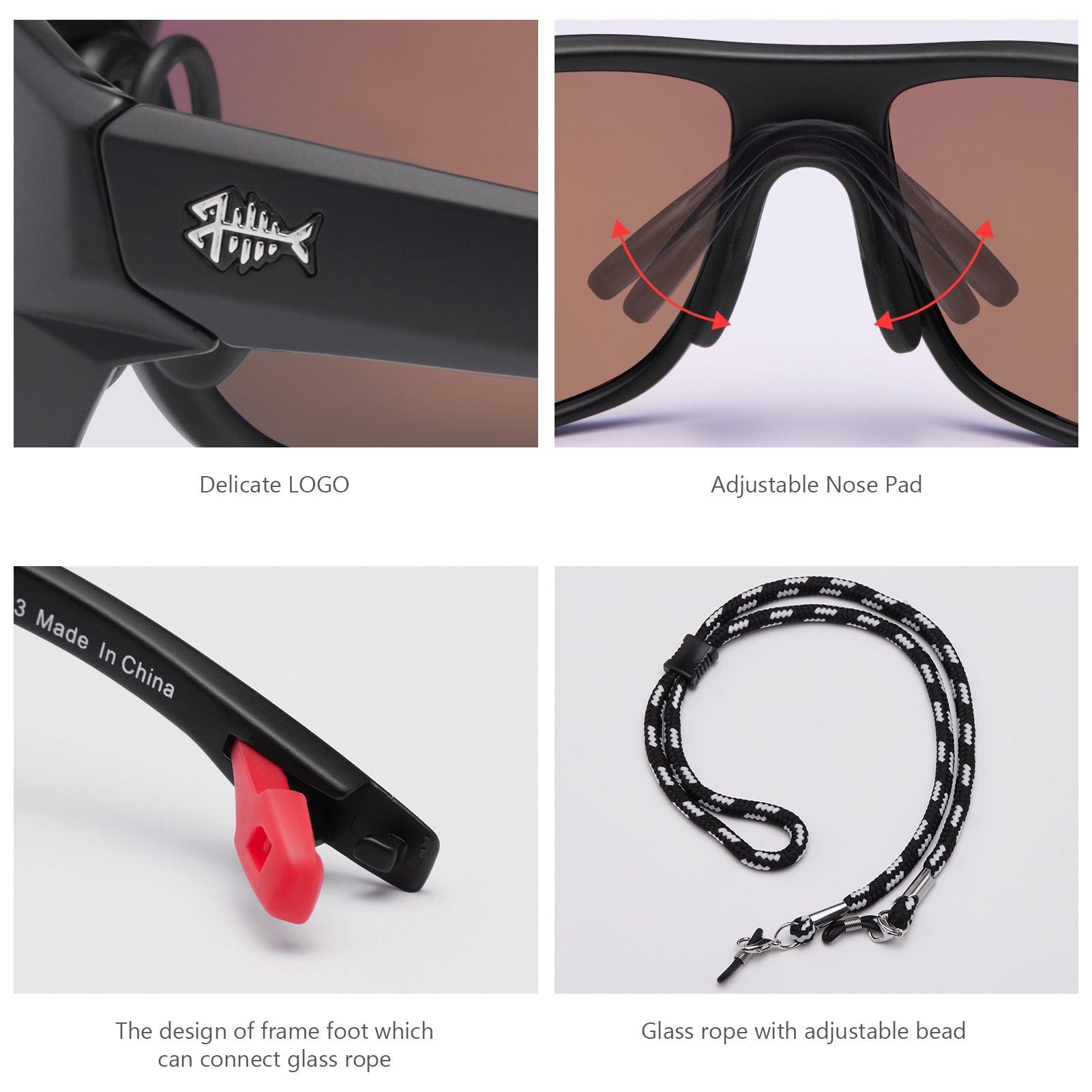 Unisex V03 Polarized Fishing Sunglasses UV400 - Bassdash