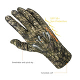 Men's Lightweight UPF 50+ Camo Hunting Gloves HG05 - Bassdash