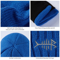 Fleece Lining Winter Knit Beanie - Bassdash
