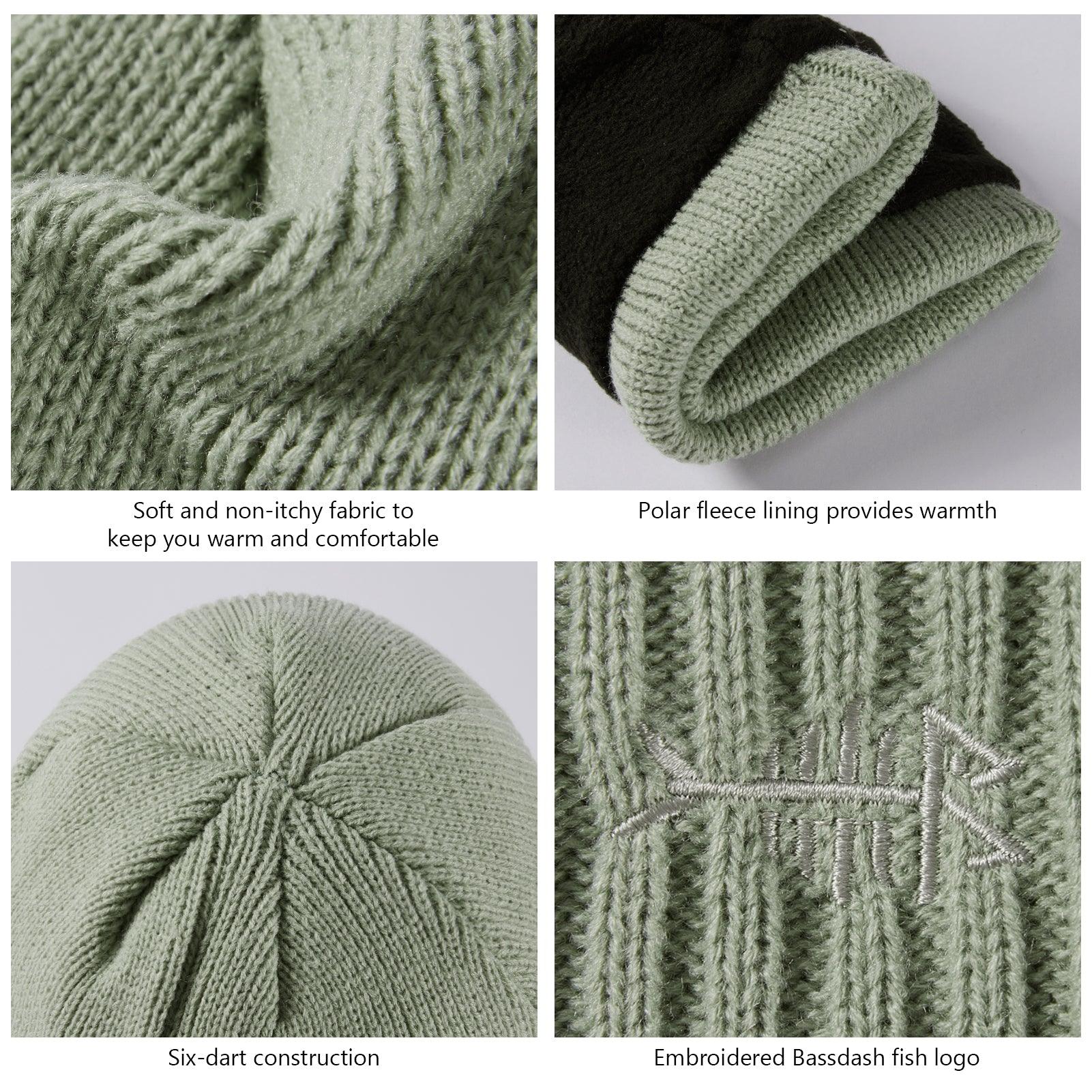 Fleece Lining Winter Knit Beanie - Bassdash