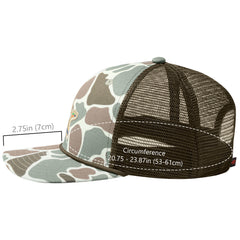 Unisex Embroidered Rope Trucker Hat