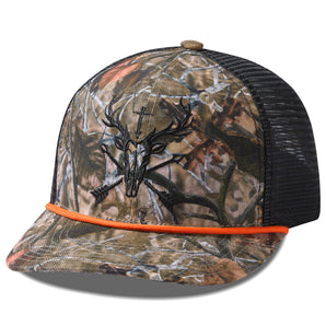 Unisex Embroidered Rope Trucker Hat