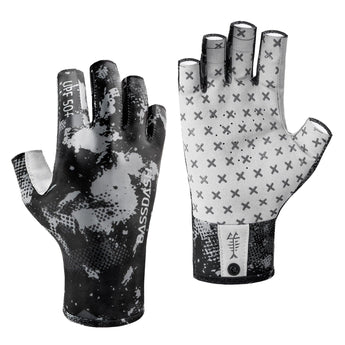 3/4 Finger UPF 50+ Sun Gloves Fishing Gloves - Bassdash