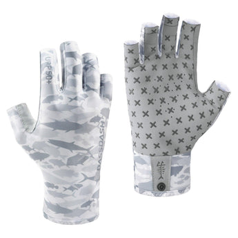 3/4 Finger UPF 50+ Sun Gloves Fishing Gloves - Bassdash