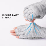 3/4 Finger UPF 50+ Sun Gloves Fishing Gloves - Bassdash
