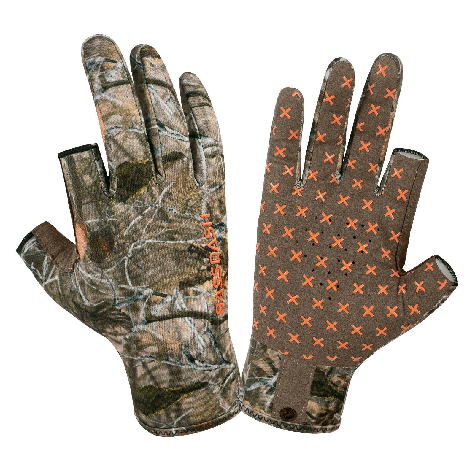 Unisex Fingerless Fleece Liner Hunting Gloves HG06 - Bassdash
